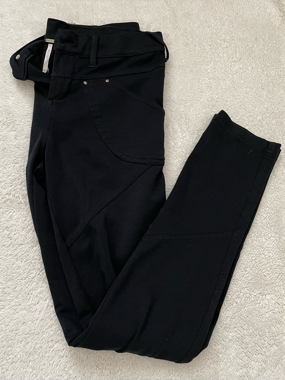 Free People Four Pockets Stretched Pants Black color Size 28 Excellent Shape